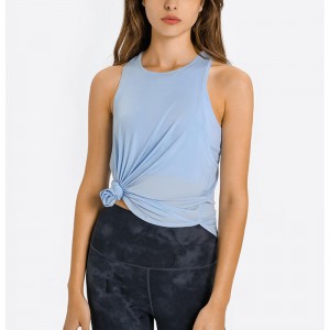 SC102512 Spring Fashion Loose Blouse Hollow Workout Tops Yoga Women\'s Tank Top Womens Yoga Tank Top Open Back Back Back