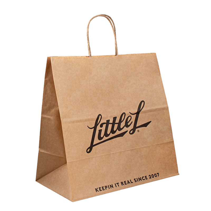 Brugerdefineret udskrivning Shopper Paper Bag Paper Bag af høj kvalitet Kraftpapirposer med håndtag