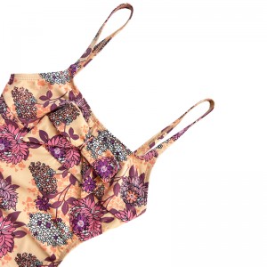 Børns badedragt med trykt grime bagud