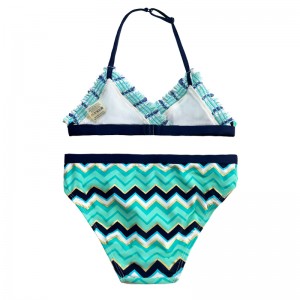 Halter tryk på todelt badedragt til børn