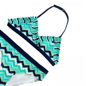 Halter tryk på todelt badedragt til børn