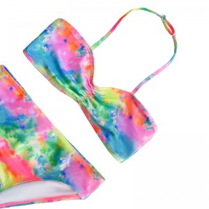 Børn \\\\ \'badedragt med halterhals og gradientfarve