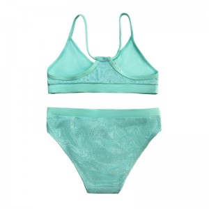 I ét stykke solid farve badedragt til børn