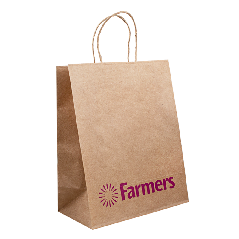 Brugerdefinerede mademballageposer til emballagepapirpose med logo, leveringspapir madposer til mad, brunt papir kraft taske skik