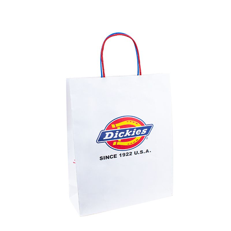 Papirpose med logo Print Paper Food Bag Papirposer til emballering Candy Custom Kraft Logo Papirposer