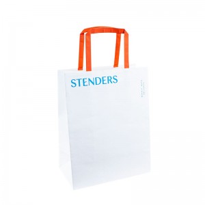 Brugerdefinerede papirposer med håndtag Paper Kraft Bag Logo Håndterer brugerdefinerede papirposer med logo -papirpose
