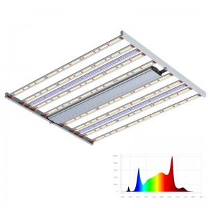 800W Spectrum Justerbar Ekstra UV+fr barer Fuld spektrum Horticultural LED Grow Light