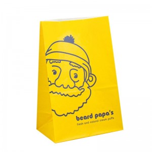 Papirposer med dit eget logo Candy Paper Bag Custom Print Logo Custom Paper Bag Food Paper Pose