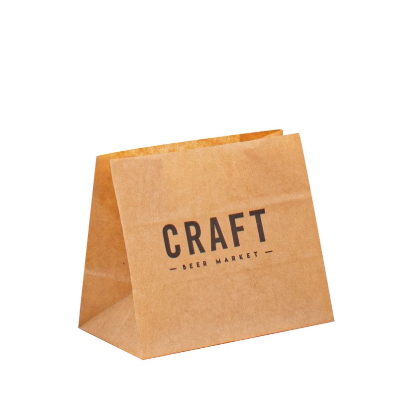 Bolsas Paper bæreposer Kraft Bag Brugerdefinerede mad Bolsas Papirposer til mademballage