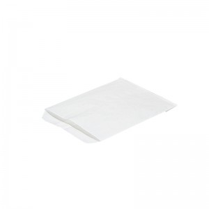 Grease Proof White Kraft Paper Pouches Kraft Paper Food Bag til Potato Chip OEM