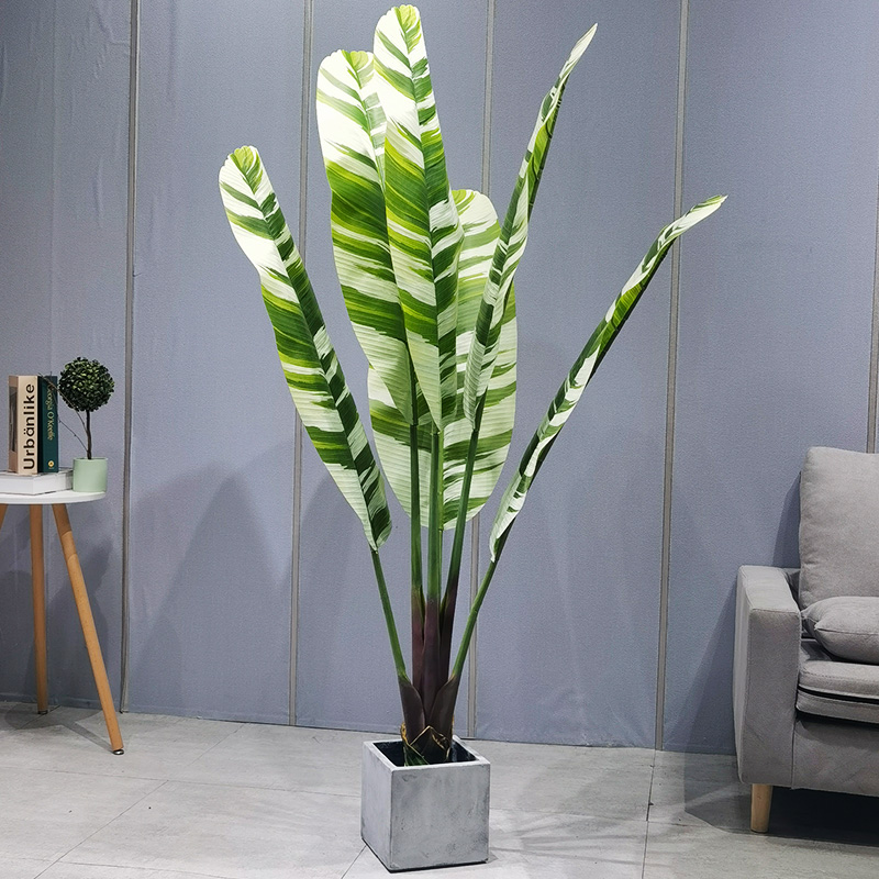 Fabriks direkte indendørs udendørs kunstige træer kunstige planter bonsai banantræ til bryllup haven dekoration