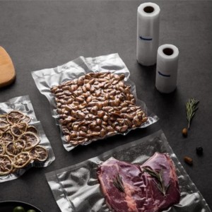 Fabriksfødevareplads plast 20x 30 fødevarevakuumforseglerposer, 7 lag Fødevarevakuumposopbevaringsposer til vakuumforsegler