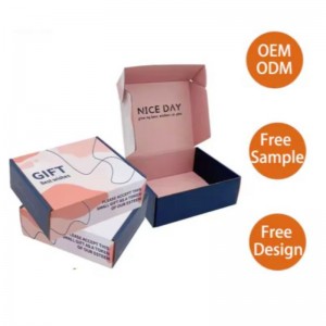 Brugerdefineret designlogo Trykte luksusblanding Pakning Gaveforsendelsesemballage Papirboks Mailer Forsendelsesboks