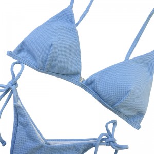 Unge kvindernyt design sexet pige bikini blå brugerdefineret badetøj kvinder bikini til kvinder