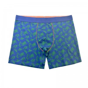 Mode fuld trykt almindelig farve Undertøjsmænds julebokser tilpasser komfortable bløde mænd undertøj