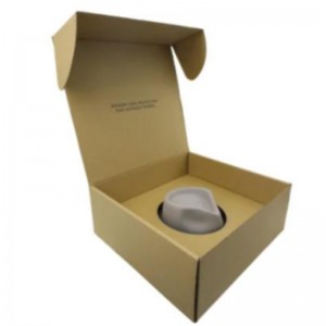 Brun Mailer Hat Tuck Top Shipping Packaging Paper Gift Mailer Box