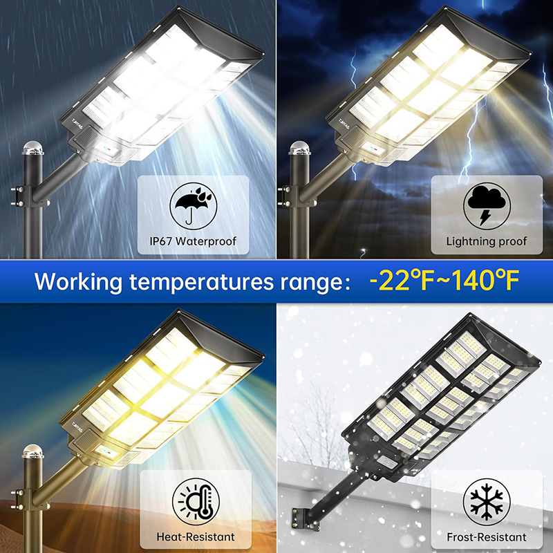 Udendørs induktionssollampe