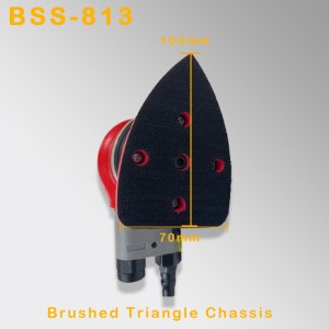 Triangulær pneumatisk Sander vibrerende hardwarepolering og rustfjernelses sandpapir tørtværn