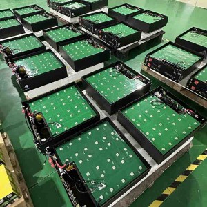 Energilagring 51.2V 100AH ​​200AH Wall&Rack 2 i 1 Monteret LifePo4 Solar Lithium Battery med Smart LED -skærm&mobilapp