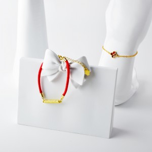 Ny 4 Fersken Blossoms Hul   A White Shell Fersken Blossom Tilbehør Armbånd