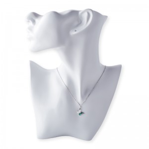 Sommerfugl stang sten vedhæng halskæde 45 5 cm