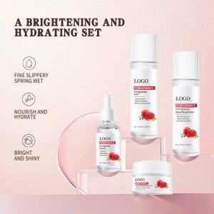 Granatæble lysende fugtgivende sæt