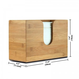 Bambus fold papirhåndklæder dispenser