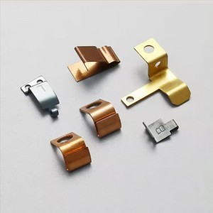 OEM brugerdefinerede metalstemplingsdele Kobberstål Elektrisk elektrisk elektronisk kontakt