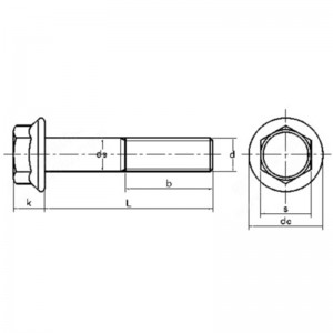 sekskantede hætteskruer i rustfrit stål