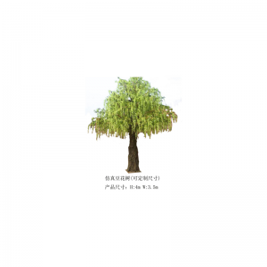 Simulering af bønneblomst og æbletræ(kan tilpasses)