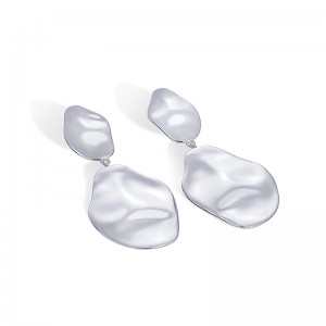 Hongde 14K forgyldte 925 Sterling Sølv Stænger Teardrop Statement Dangle Øreringe