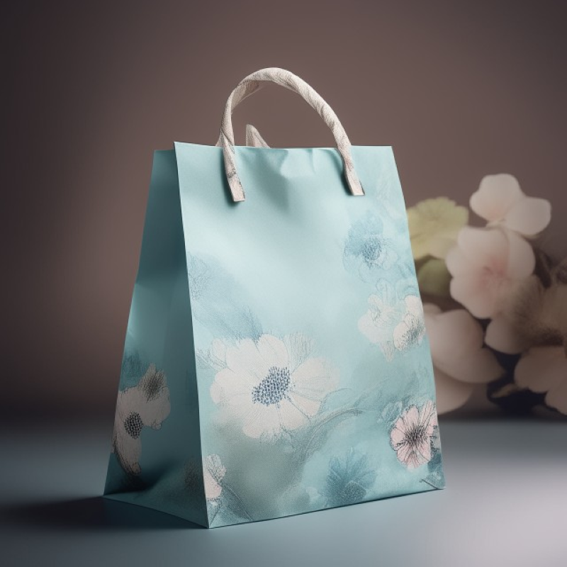 Elegant blomstertaske i kraft