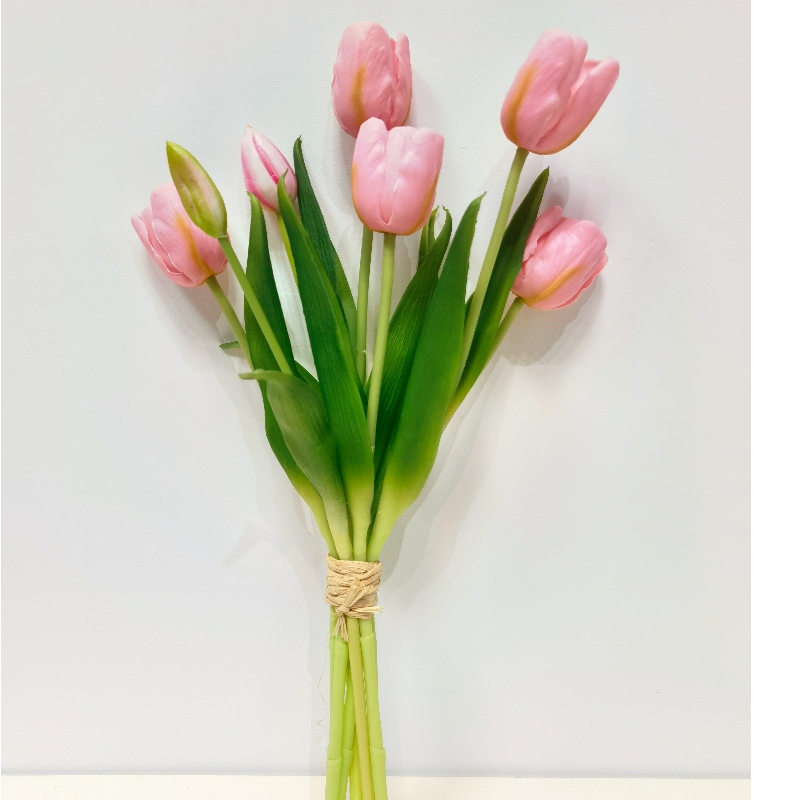 Salgsfremmende produkter kunstig blomst tulipan enkelt stilk hjem dekorative real touch simulation tulipaner