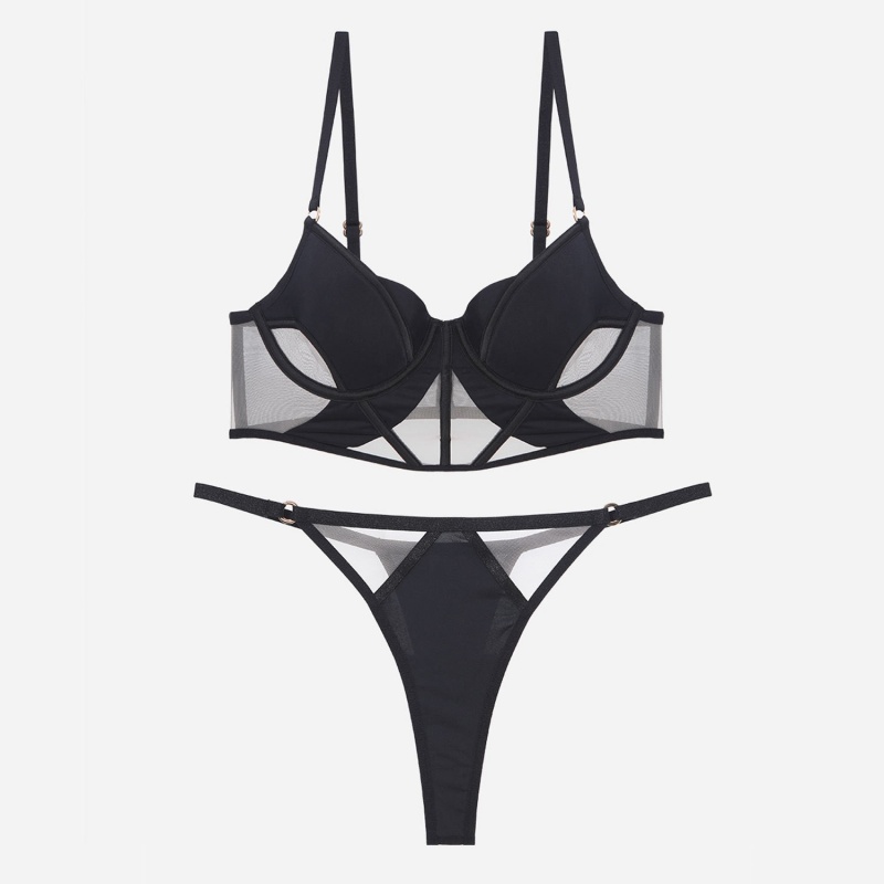 Fransk - stil lingeri. Sexet tynd - bomuld glat - Overflademesh Fishbone Corset - Style bh. Det får store bryster til at virke mindre og forhindrer sagging W7215Price:$199.99