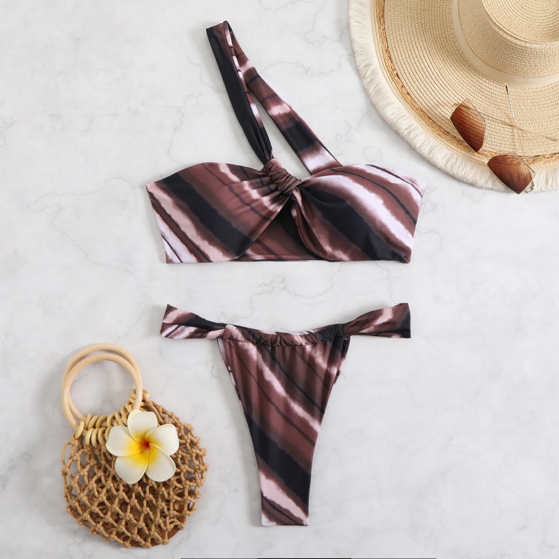 To-Stykke badedragt. Sexet-Skulder stroppeløs bikini med et rygfri design. Europæisk og amerikansk stil udenrigshandel badetøj til engros QT-25018 Pris:$79.99