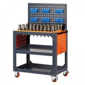 Grå bosset bænk skruestik bordvogn