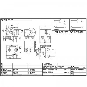 DC Socket DC-0004a, lille husholdningsapparatstik til vandrensere, to-Pin overflademonteringsopladningsstik med placering af placering af placering