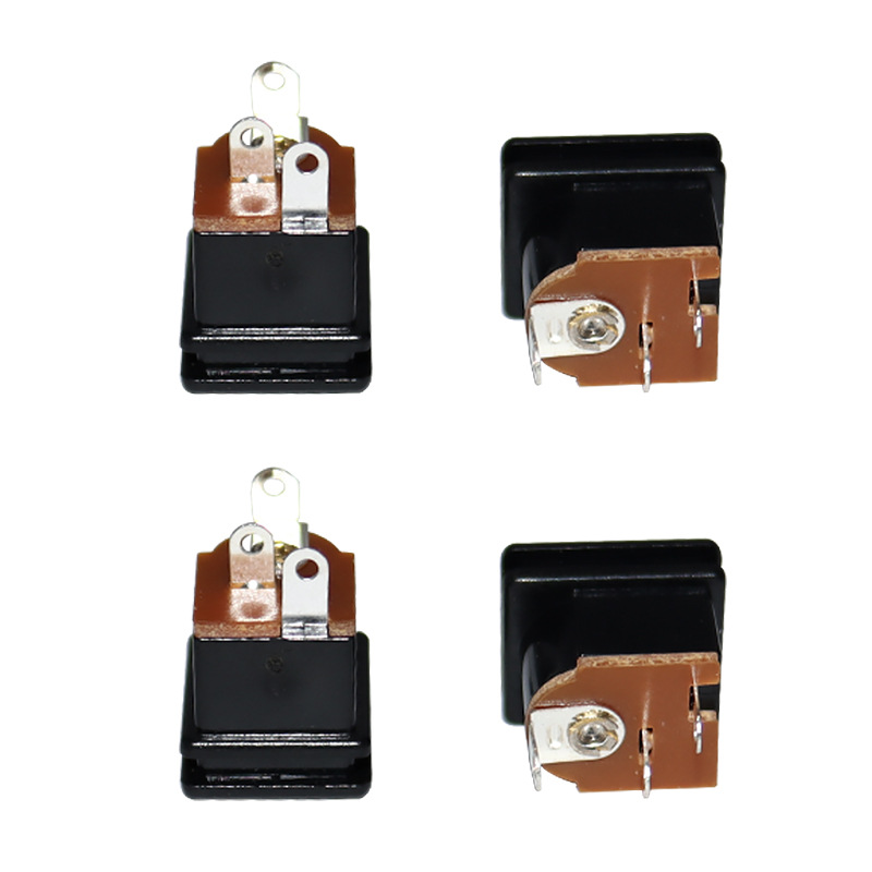 DC Socket DC-207, direkte indsættelses lydstik, to-pin kobber pin strømopladningsstik