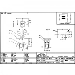 Slide switch ts23e02, dobbelt-Række 8-pin swing switch, støj-Annullering af hovedtelefoner og højttalere