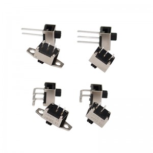 Slide switch SS12E88 Side Push-Træk elektrisk massager er en multi-funktionel switch med højhastighedsregulering og stor strøm