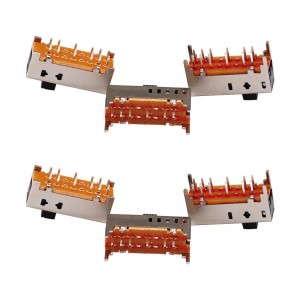 Slide switch SS25D01 dobbelt-Række 12-Pin glidende switch elektronisk produkt mikro lodret glidekontakt