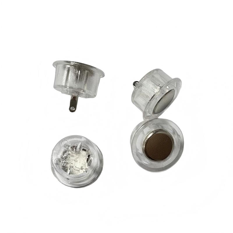 Taktkontakt (intet lys) 12 mm forsænket til garderobeskabe og skabe; 5V touch-styret dæmpbart LED-lys med bevægelsessensor