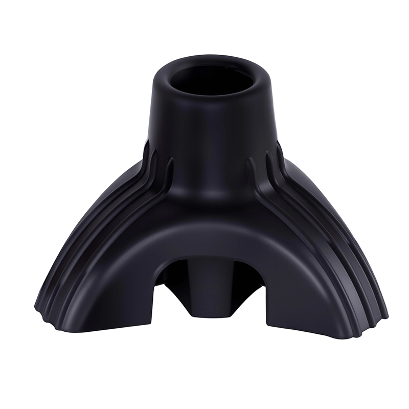 Trebenet gummirørsfod